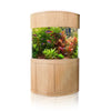 Luxury Corner Set 136 Gallon Fish Tank in Walnut Wood | AQUA VIM